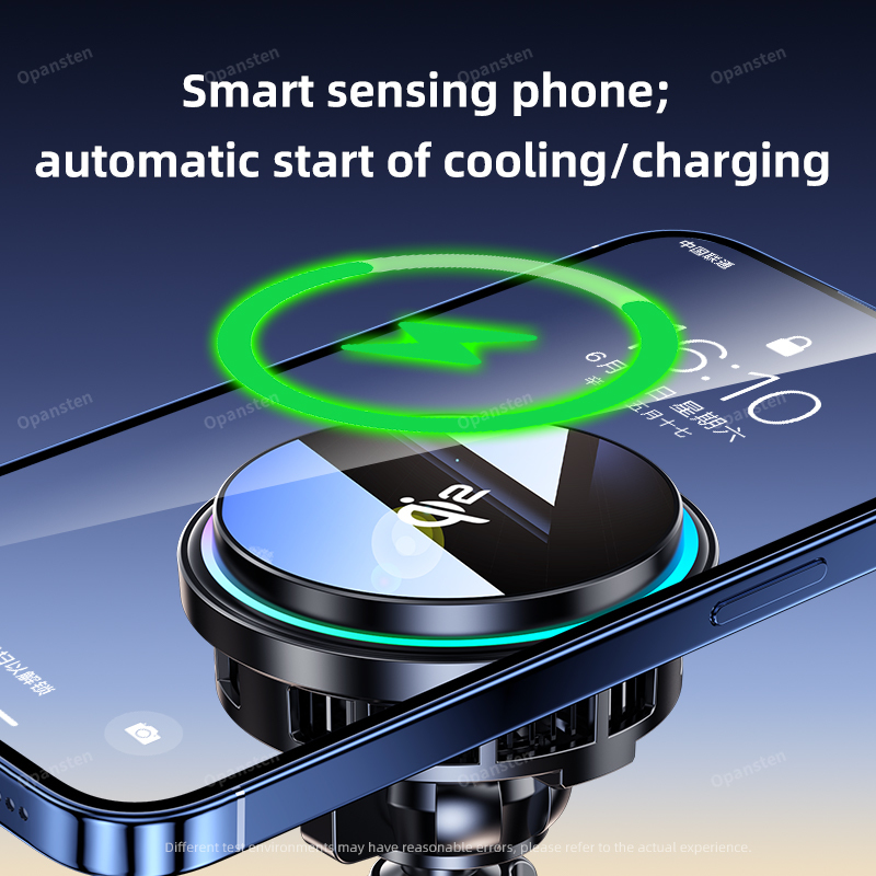 QI2 Ice Cooling Tempered Glass - Wireless Car Charger Mount Fast Charging recension och pris