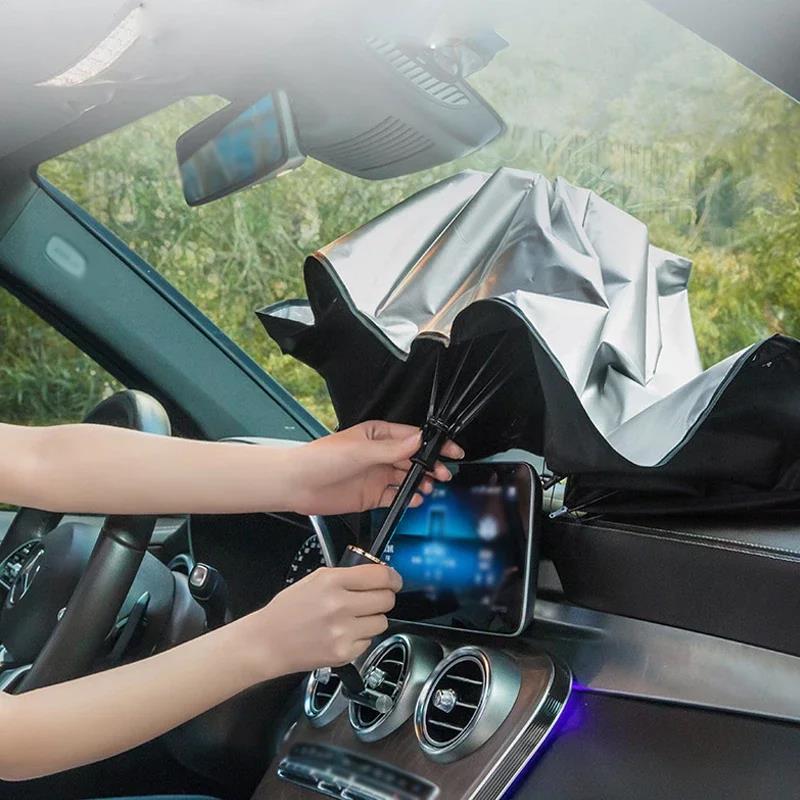 Multi Purpose Convenient Folda - Car Sunshade Windshield Umbrella Foldable recension och pris