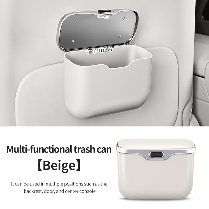 Car Trash Can Portable Hanging - Waterproof Car Trash Can With Lid recension och pris