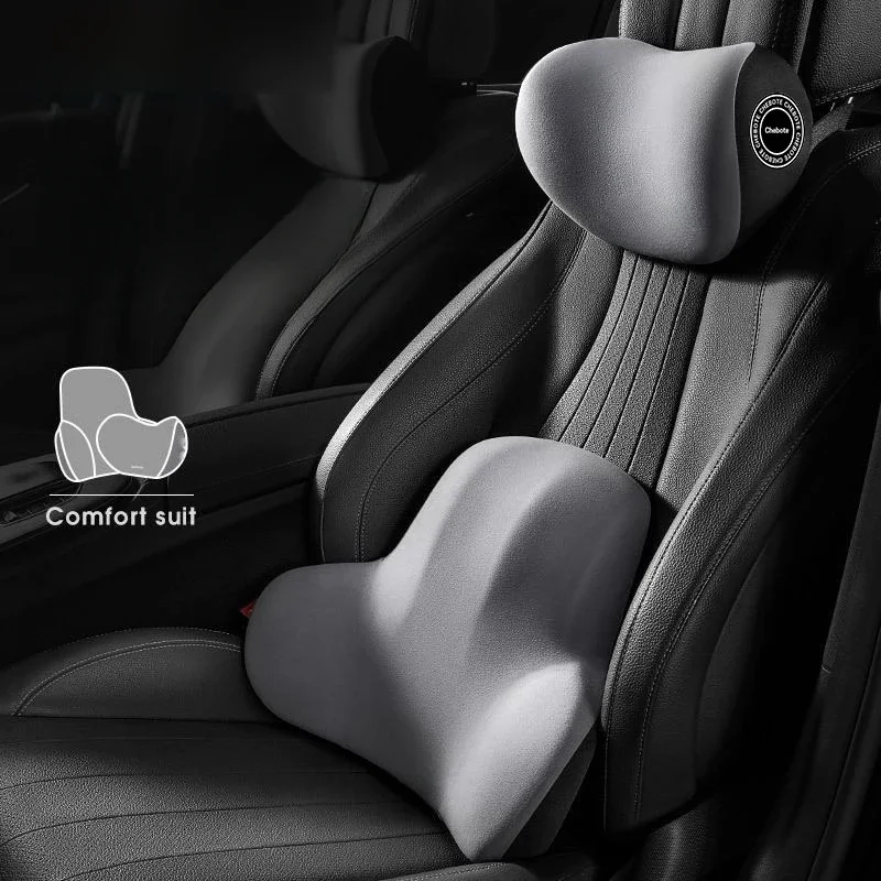 Memory foam car headrest, lumb - Memory Foam Car Neck Pillow Lumbar Support recension och pris
