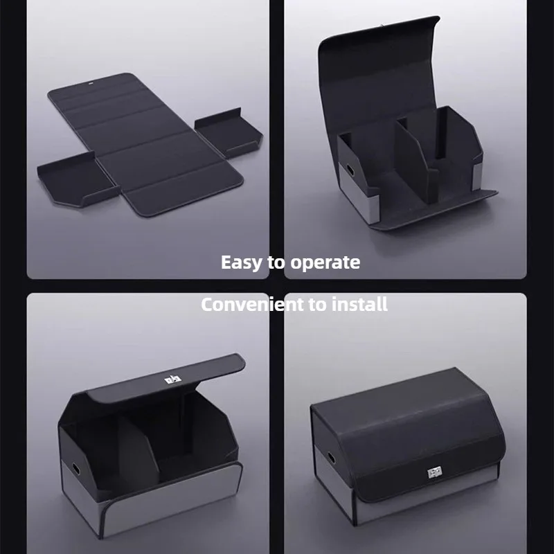 Light Luxury Suede Car Trunk S - Car Trunk Organizer Foldable Storage Box recension och pris