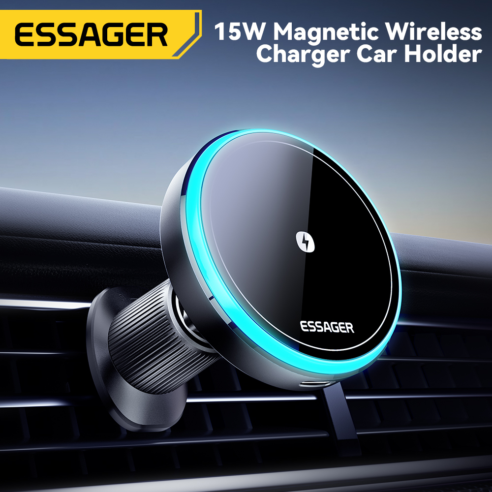 Essager Magnetic Wireless Char - Wireless Car Charger Mount Fast Charging recension och pris