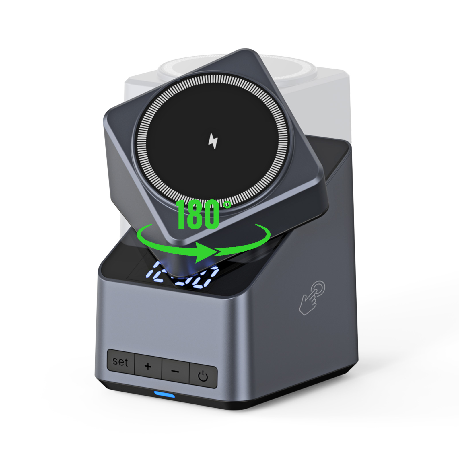 Magnetic 4 in 1 Auto Rotation  - Wireless Car Charger Mount Fast Charging recension och pris