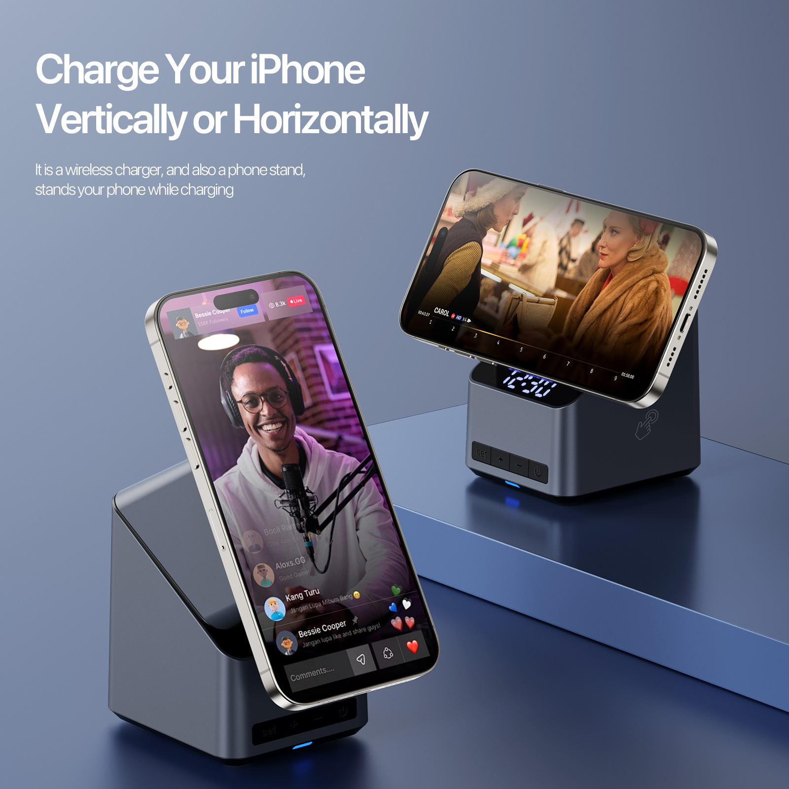 Magnetic 4 in 1 Auto Rotation  - Wireless Car Charger Mount Fast Charging recension och pris