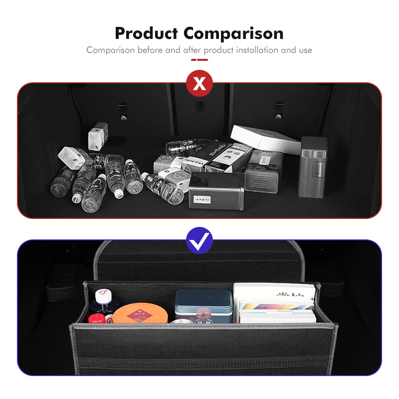 For Denza Foldable Felt Car Tr - Car Trunk Organizer Foldable Storage Box recension och pris