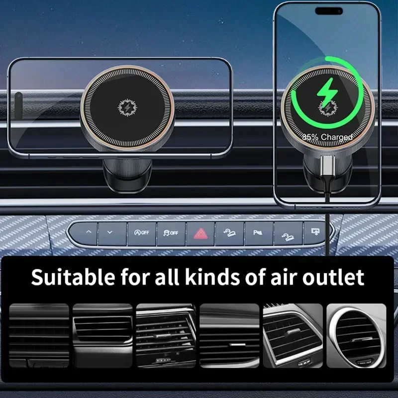 15W TEC Magnetic Wireless Car  - Magnetic Phone Holder For Car Vent recension och pris