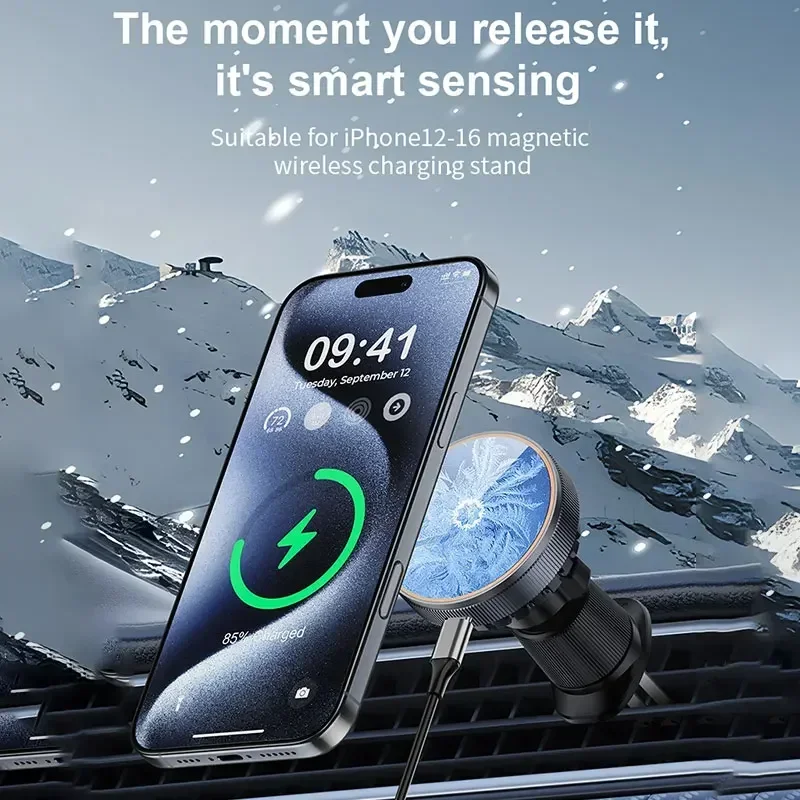 15W TEC Magnetic Wireless Car  - Magnetic Phone Holder For Car Vent recension och pris
