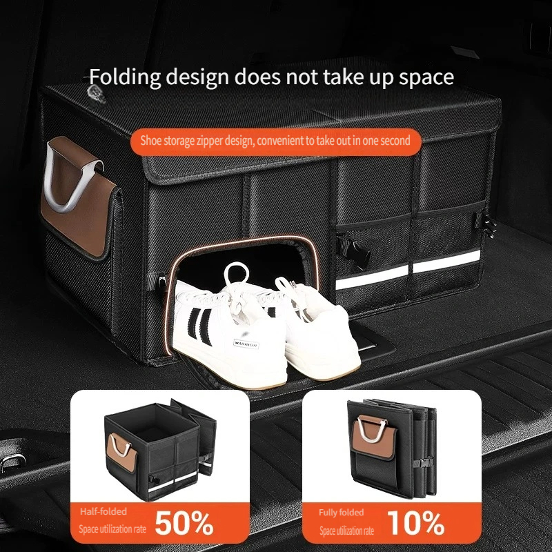 Waterproof Foldable 95L Oxford - Car Trunk Organizer Foldable Storage Box recension och pris