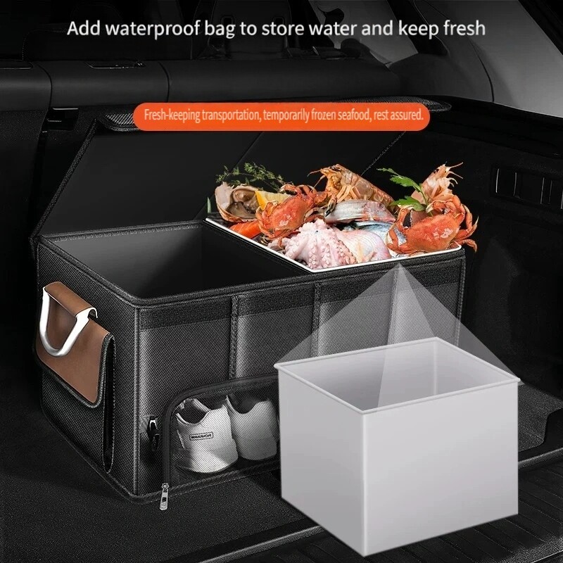 Waterproof Foldable 95L Oxford - Car Trunk Organizer Foldable Storage Box recension och pris