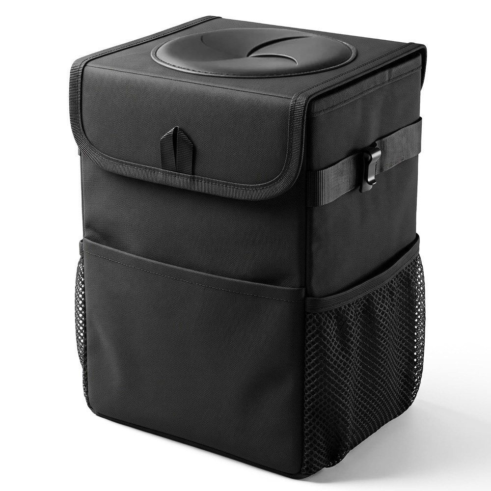 Collapsible Car Trash Can with - Waterproof Car Trash Can With Lid recension och pris