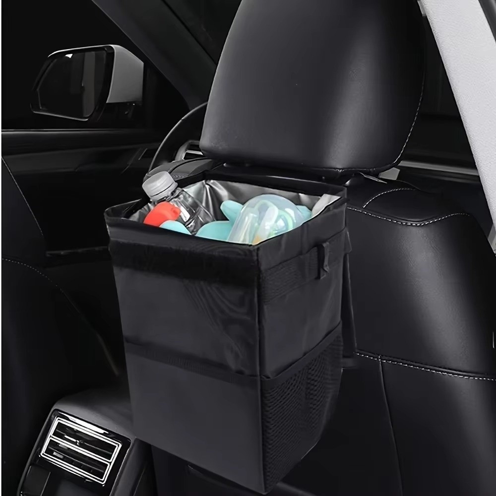 Collapsible Car Trash Can with - Waterproof Car Trash Can With Lid recension och pris